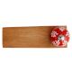 Red White Leaf Wooden Door Stopper